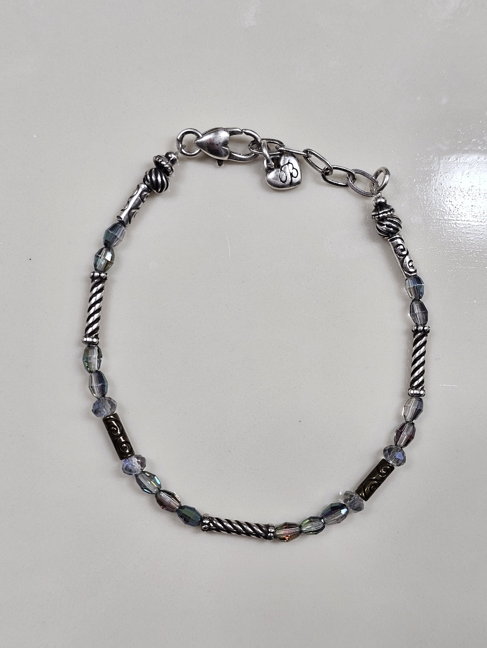 Beautiful Brighton Beaded Rope and Crystal Bracelet